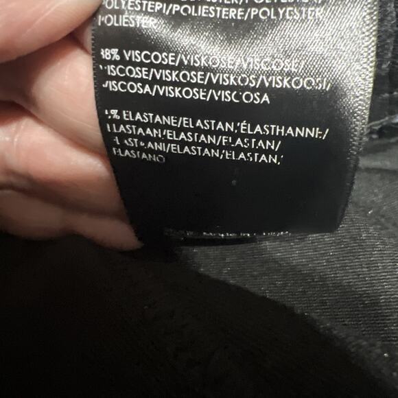 Liverpool Pull On Skinny Ankle Pants Black/Gray Womens Size 8 - Picture 10 of 11